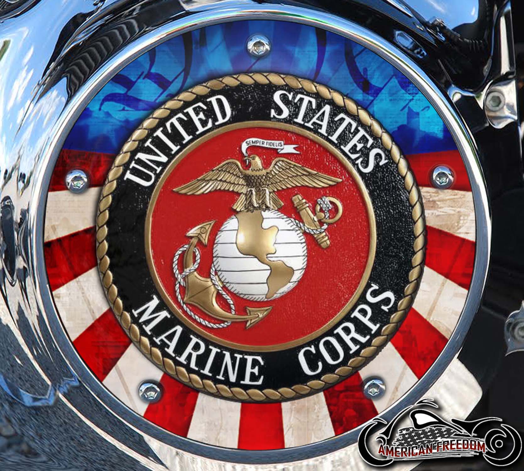Custom Derby Cover - US Marine Corps